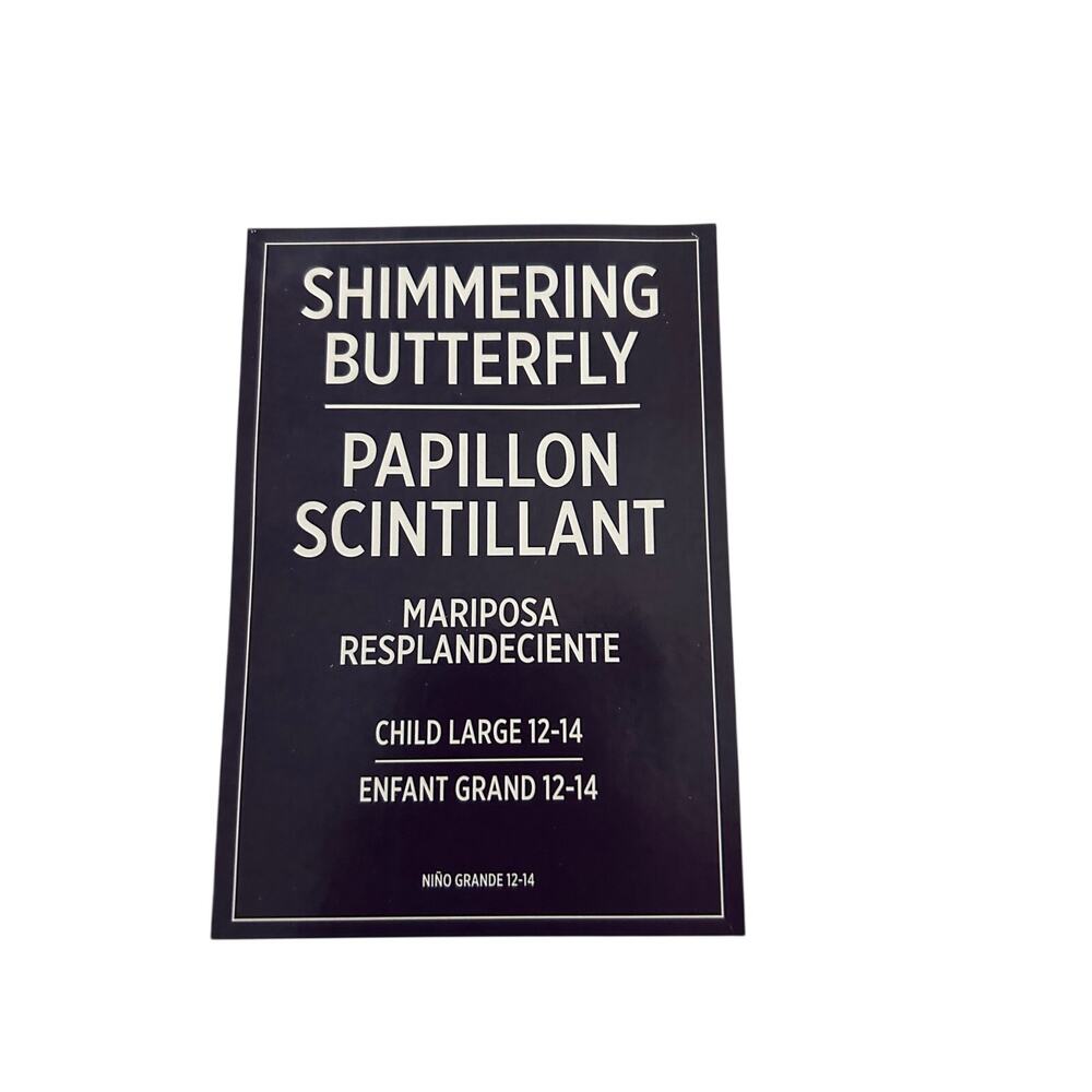 SHIMMERING BUTTERFLY COSTUME SIZE 12-14 - Picture 3 of 5